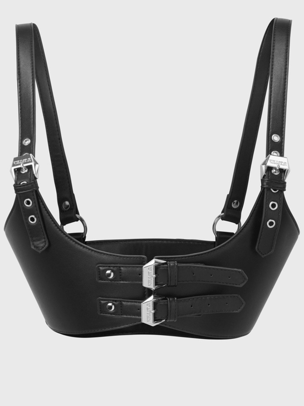 Killstar Faux Leather Harness Top Medium Large - Picture 2 of 8